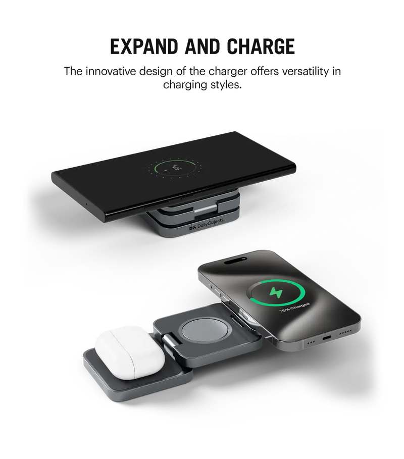 Magnetic MagSafe Wireless Charger 3-In-1