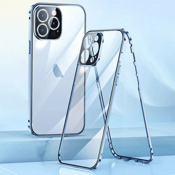 Exclusive Privacy Magnetic Glass Phone Case With 360° Protection ( iPhone )