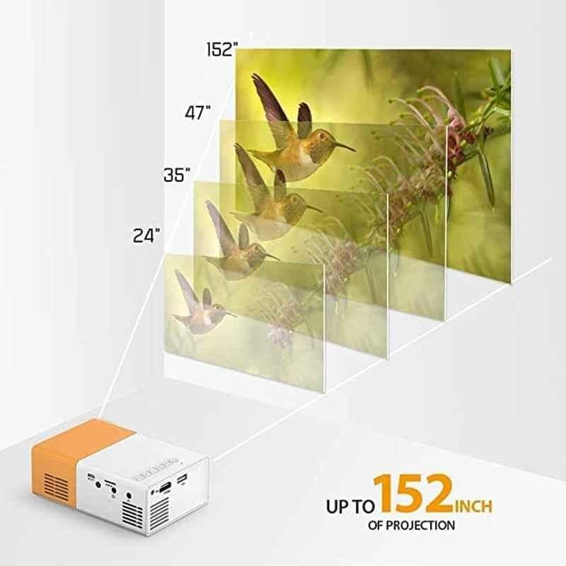 Yoton UC500 400lm Yellow Portable Mini Home Theater LED Projector