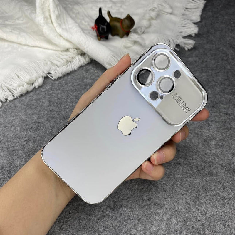 Premium Chromatic AG Lens Glass Case For iPhone 15 Series