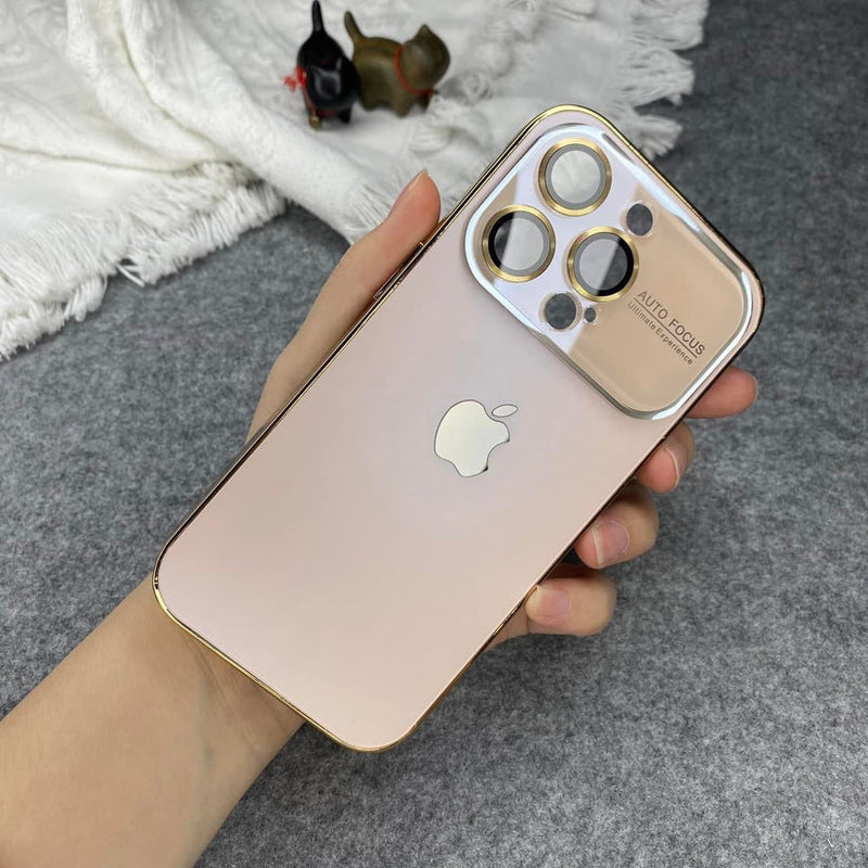 Premium Chromatic AG Lens Glass Case For iPhone 15 Series