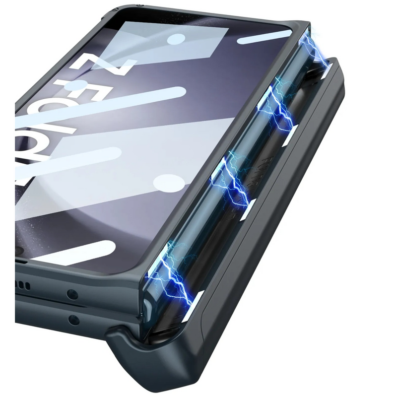 Galaxy Z Fold5 Magnetic Hinge Slide Pen Holder Case