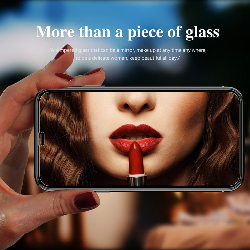 Kingxbar ® iPhone X 3D Mirror Effect Tempered Glass