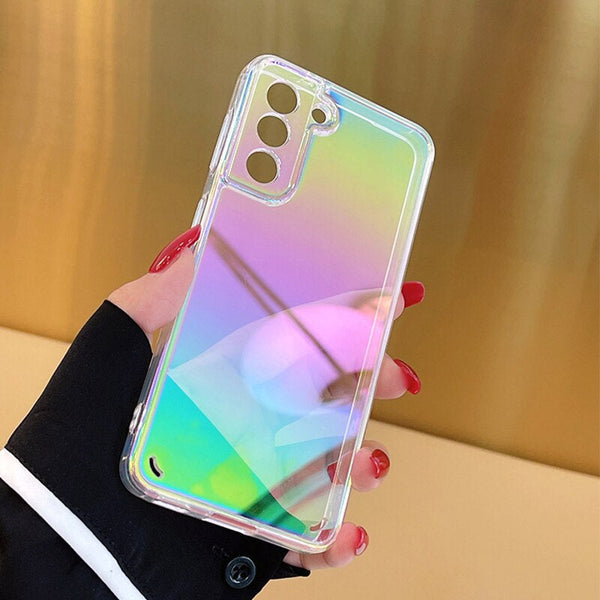 Galaxy S21 FE Gradient Aurora Clear Case