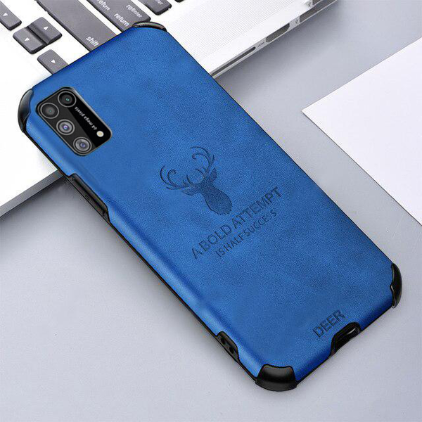 Galaxy M21 Shockproof Deer Leather Texture Case