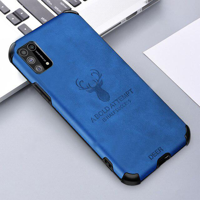 Galaxy M21 Shockproof Deer Leather Texture Case