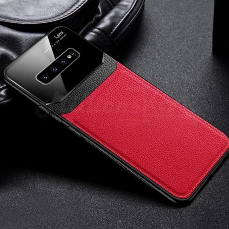 Galaxy Note 8 Sleek Slim Leather Glass Case