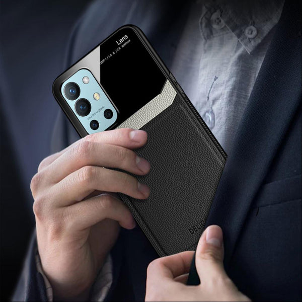 OnePlus 9R Sleek Slim Leather Glass Case