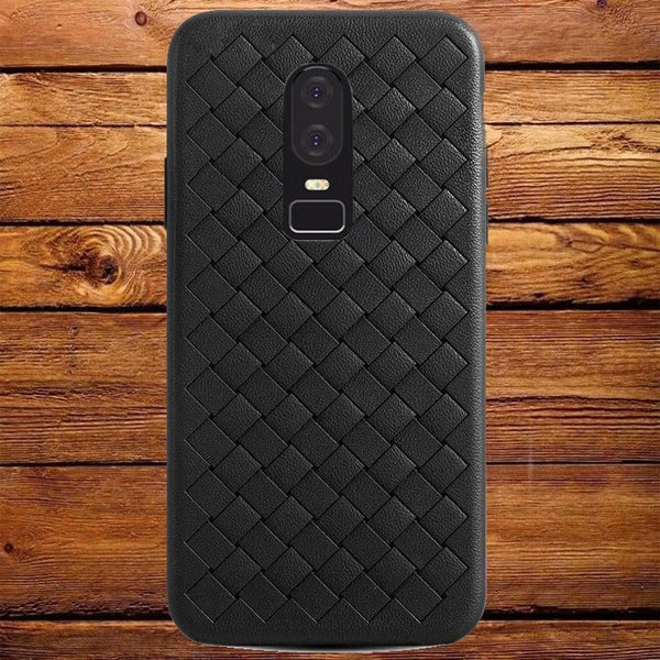 OnePlus 6 Ultra-thin Grid Weaving Case