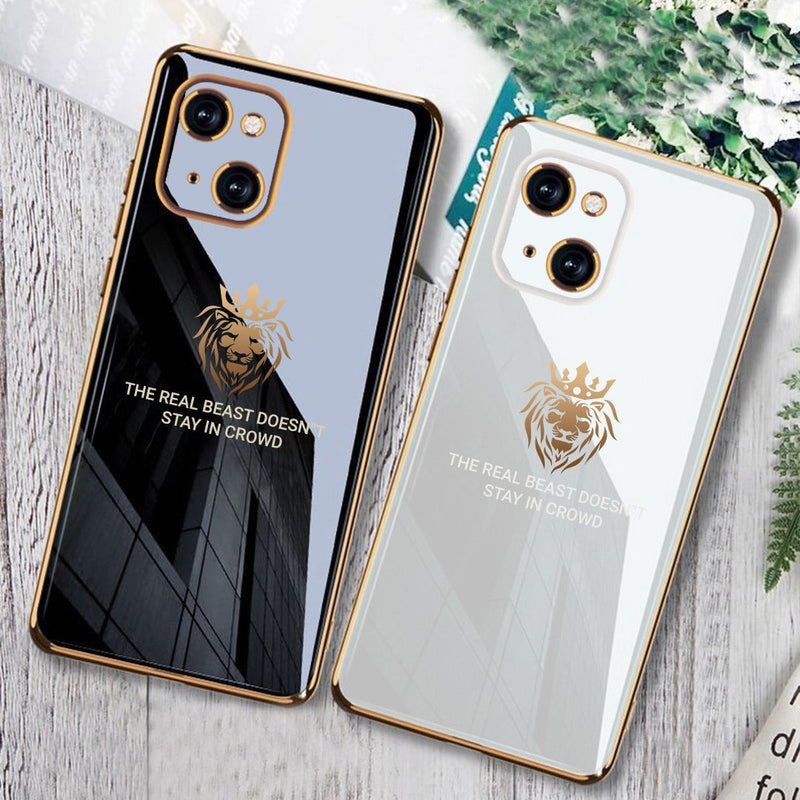 iPhone 11 Series Electroplating Lion Pattern Case