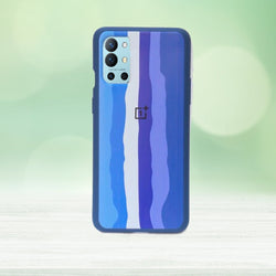 OnePlus 9R Rainbow Liquid Silicone Logo Case