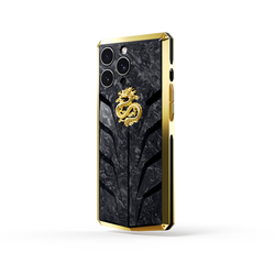 Silver & Gold Dragon iPhone Case