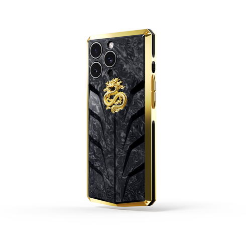 Silver & Gold Dragon iPhone Case