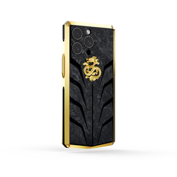 Silver & Gold Dragon iPhone Case