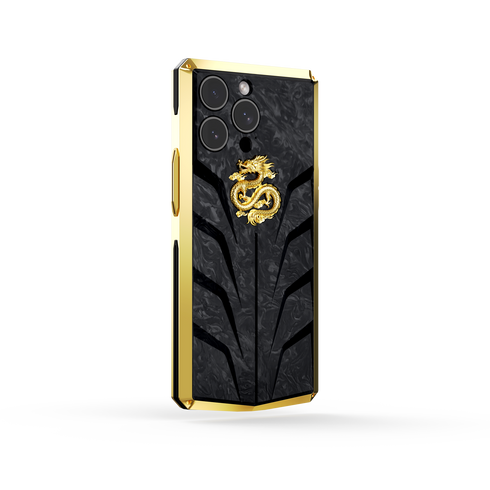 Silver & Gold Dragon iPhone Case