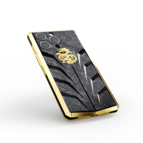 Silver & Gold Dragon iPhone Case