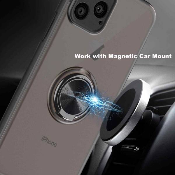 iPhone 11 Shockproof Translucent Ring Case