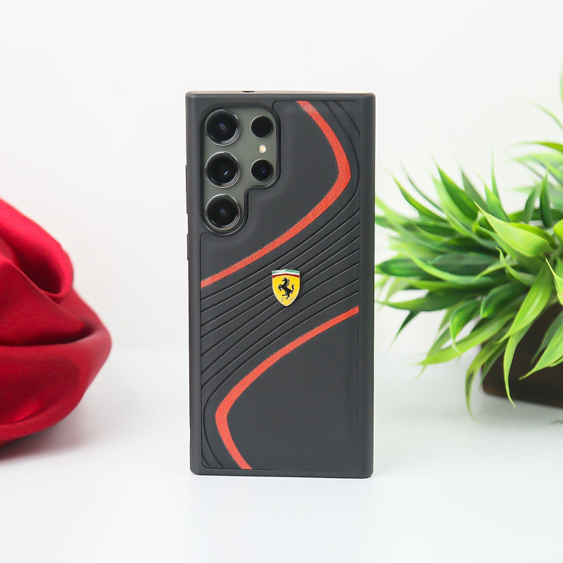 Ferrari® Galaxy S23 Ultra Luxurious Quilted Supercar Case