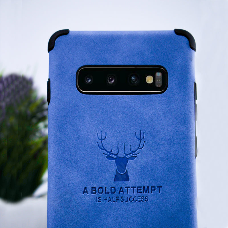 Galaxy S8 Plus Shockproof Deer Leather Texture Case