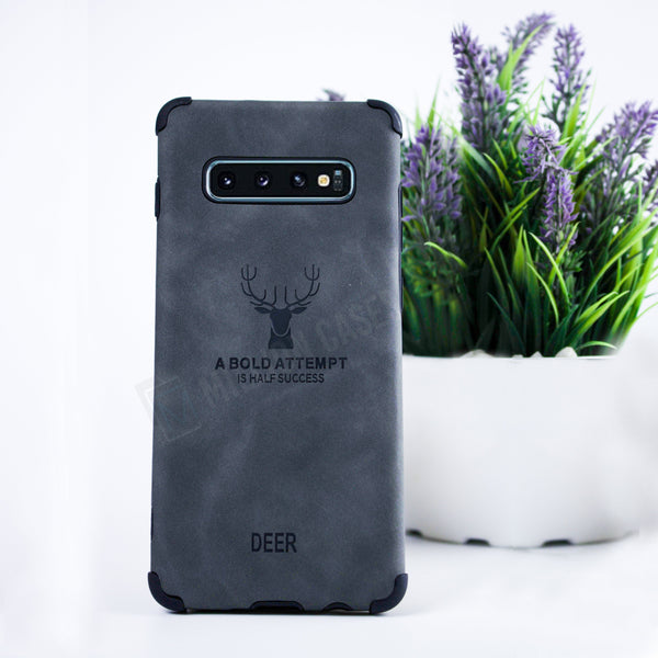 Galaxy S8 Plus Shockproof Deer Leather Texture Case