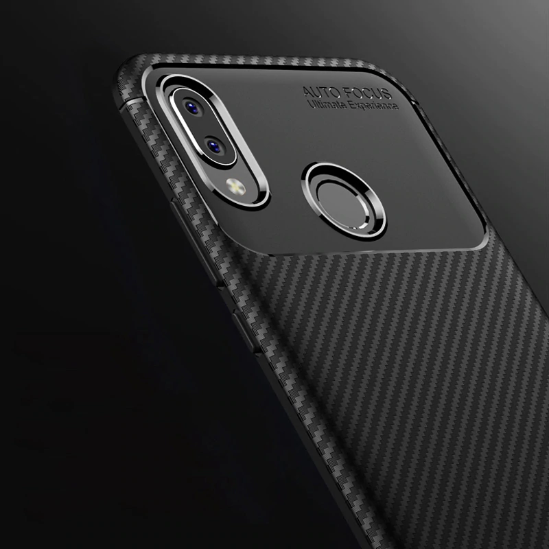 Galaxy A20 Frosted Carbon Fiber Shockproof Soft Case