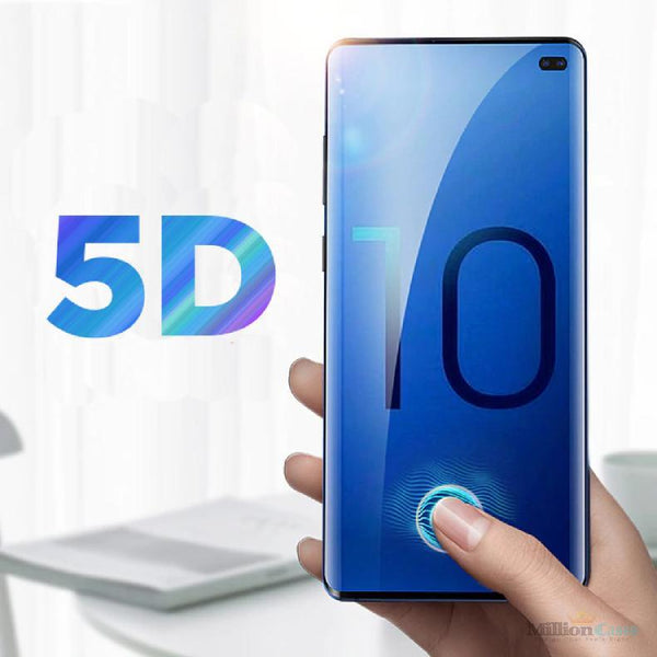 Galaxy S10 5D Tempered Glass Screen Protector [With In-Display Fingerprint Sensor]