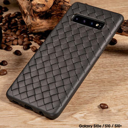 Henks ® Galaxy S10 Plus Ultra-thin Grid Weaving Case