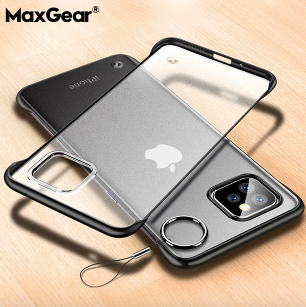 iPhone 11 Series (3 in 1 Combo) Frameless Transparent Case + Tempered Glass + Camera Lens Guard