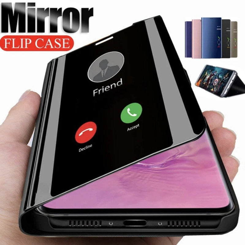 Galaxy S10 Lite Mirror Clear View Flip Case [Non Sensor Working]