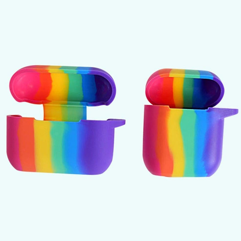 Rainbow Liquid Silicone AirPods Case