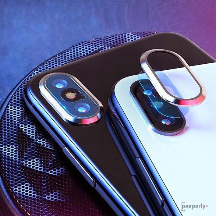 TOTU ® iPhone X Camera Lens Glass Protector and Ring