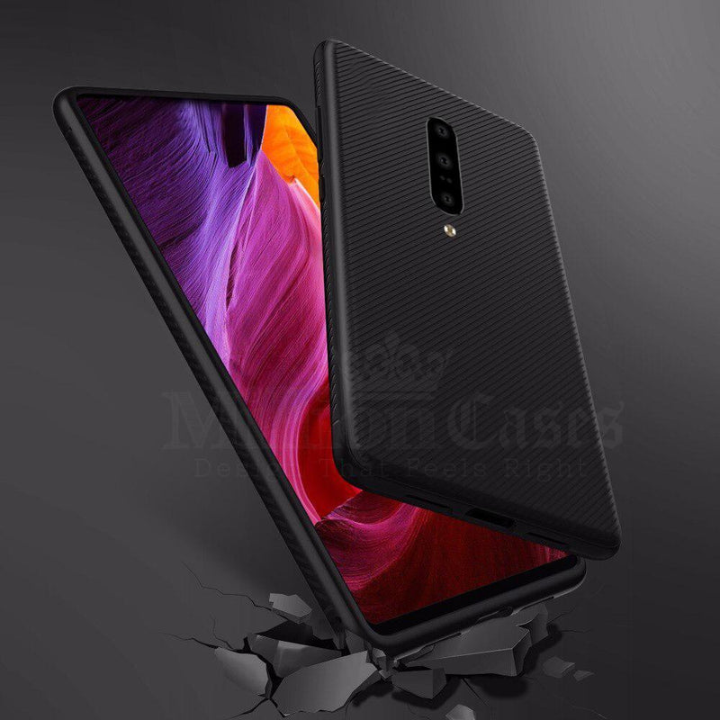 OnePlus 7 Pro Twill Design Shockproof TPU Case