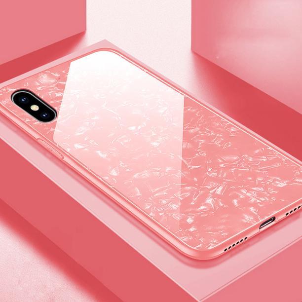 iPhone X Dream Shell Series Textured Marble Case