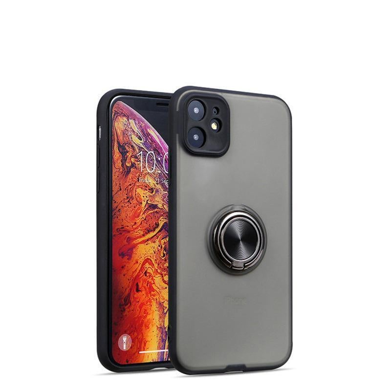 iPhone 11 Series Shockproof Translucent Ring Case