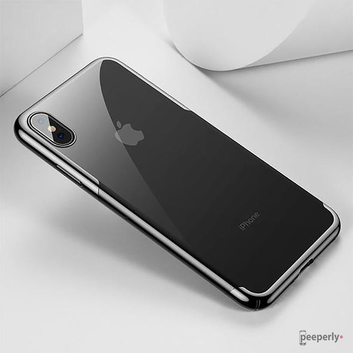 Baseus ® iPhone XS Max Ultra-Thin Transparent Sparkling Edge Case