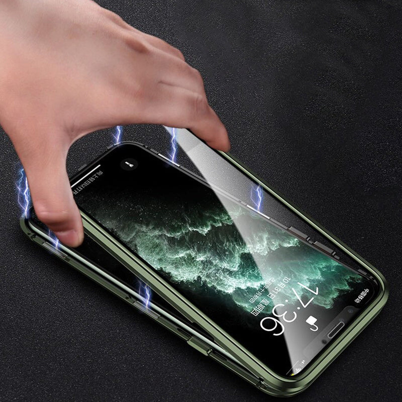 iPhone - Auto Fit Magnetic Glass Camera Protective Case