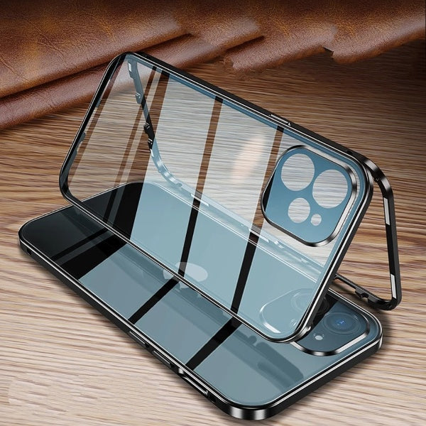 iPhone - Auto Fit Magnetic Glass Camera Protective Case