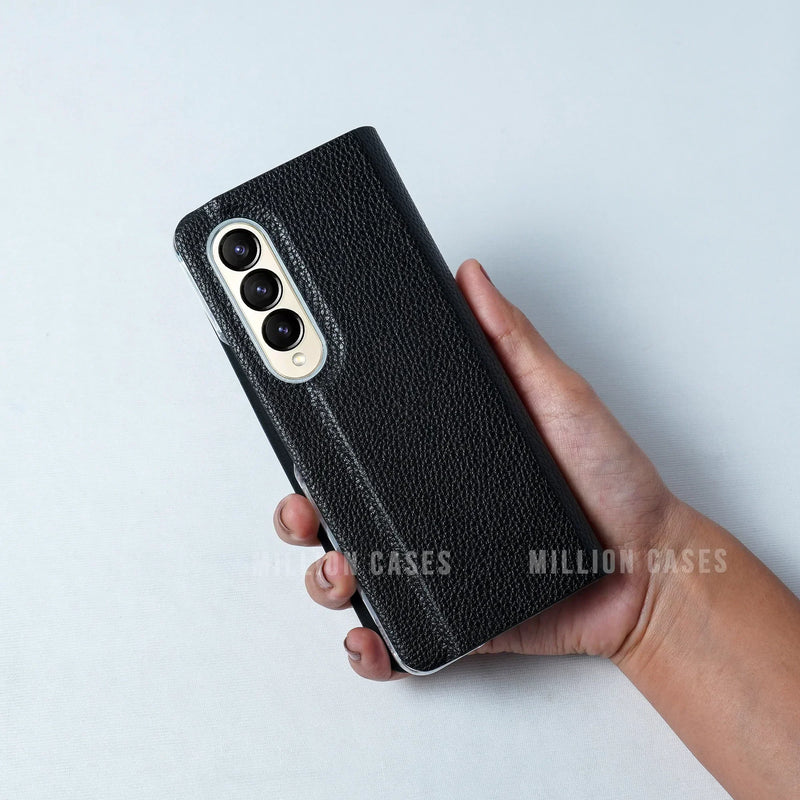 Galaxy Z Fold4 Leather Textured Slim Case