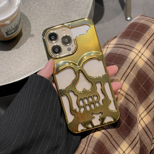 iPhone 13 Series Hollow Skull Design Case