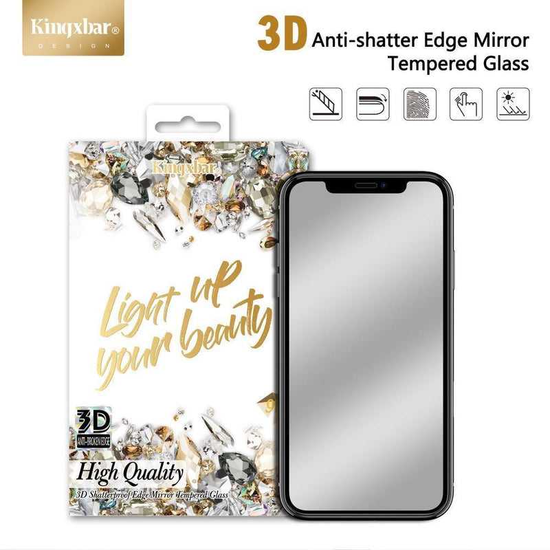 Kingxbar ® iPhone X 3D Mirror Effect Tempered Glass