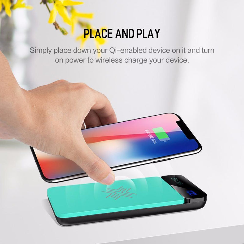 ROCK QI Wireless Charger + 8000mAh Power Bank