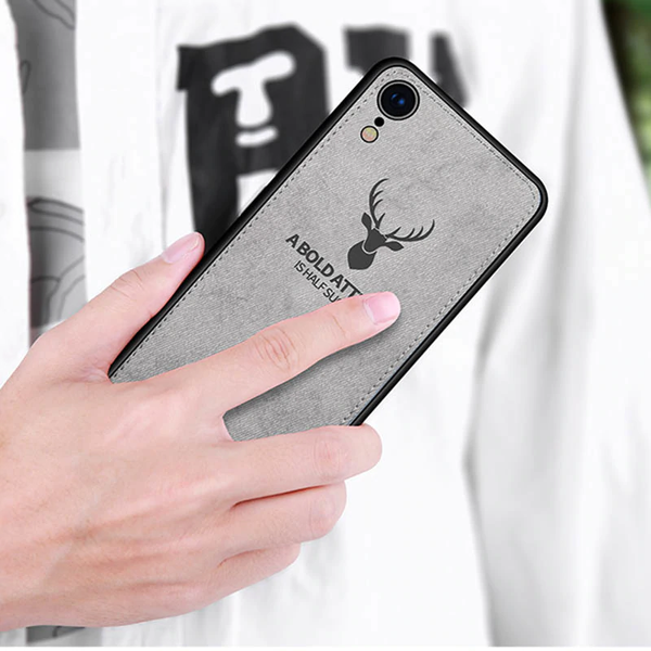 iPhone XR Deer Pattern Inspirational Soft Case