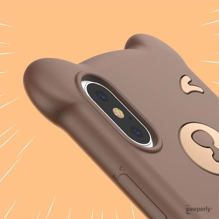 Baseus ® iPhone XS Max Bear Design Silicone Case