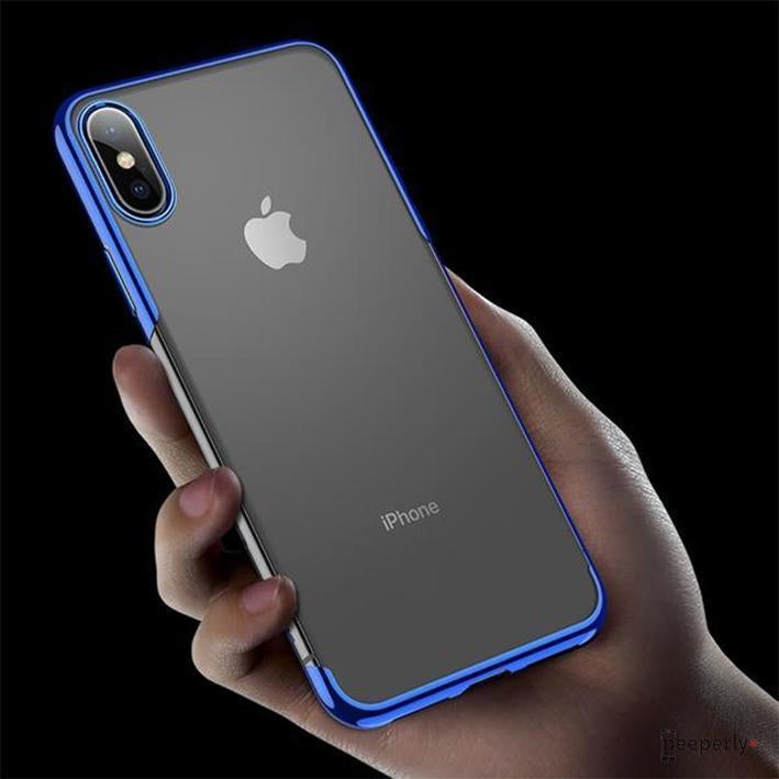 Baseus ® iPhone XS Max Ultra-Thin Transparent Sparkling Edge Case