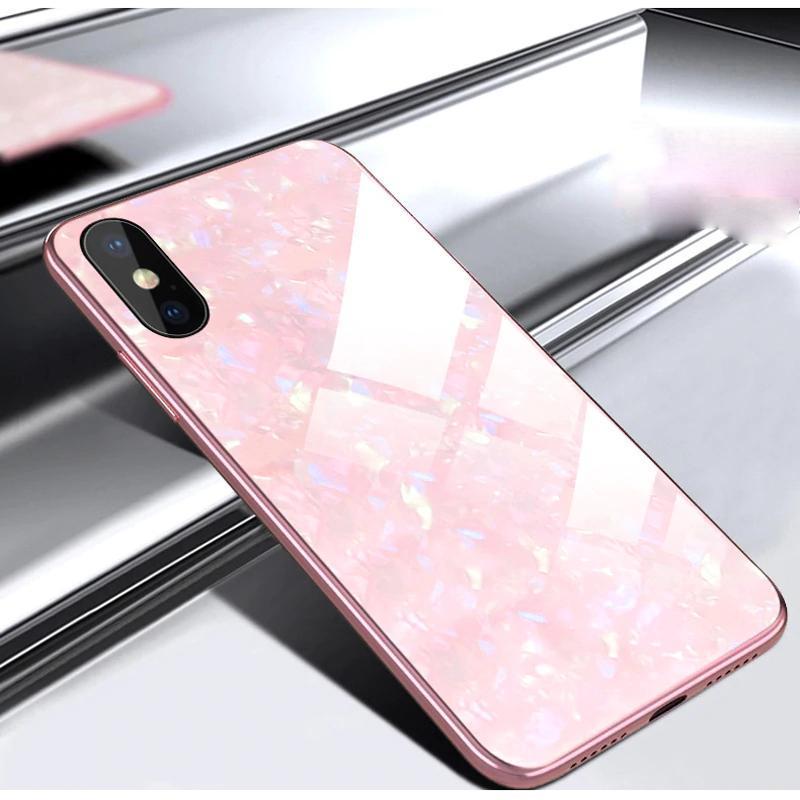 iPhone X Dream Shell Series Textured Marble Case