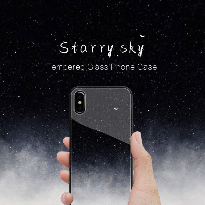 iPhone X Exquisite Moonlit Soft Edge Glass Case