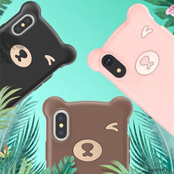 Baseus ® iPhone XS Max Bear Design Silicone Case