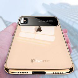 TOTU ® iPhone XS Polarized Lens Mirror Transparent Hard Case