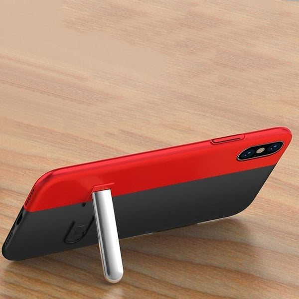 iPhone X Auto-Fit Magnetic Colour Contrast Kickstand Case