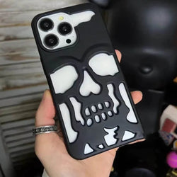 iPhone 12 Series Hollow Skull Design Case